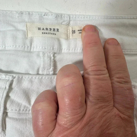 Harper Heritage Button Front Jean Shorts - Picture 3 of 8